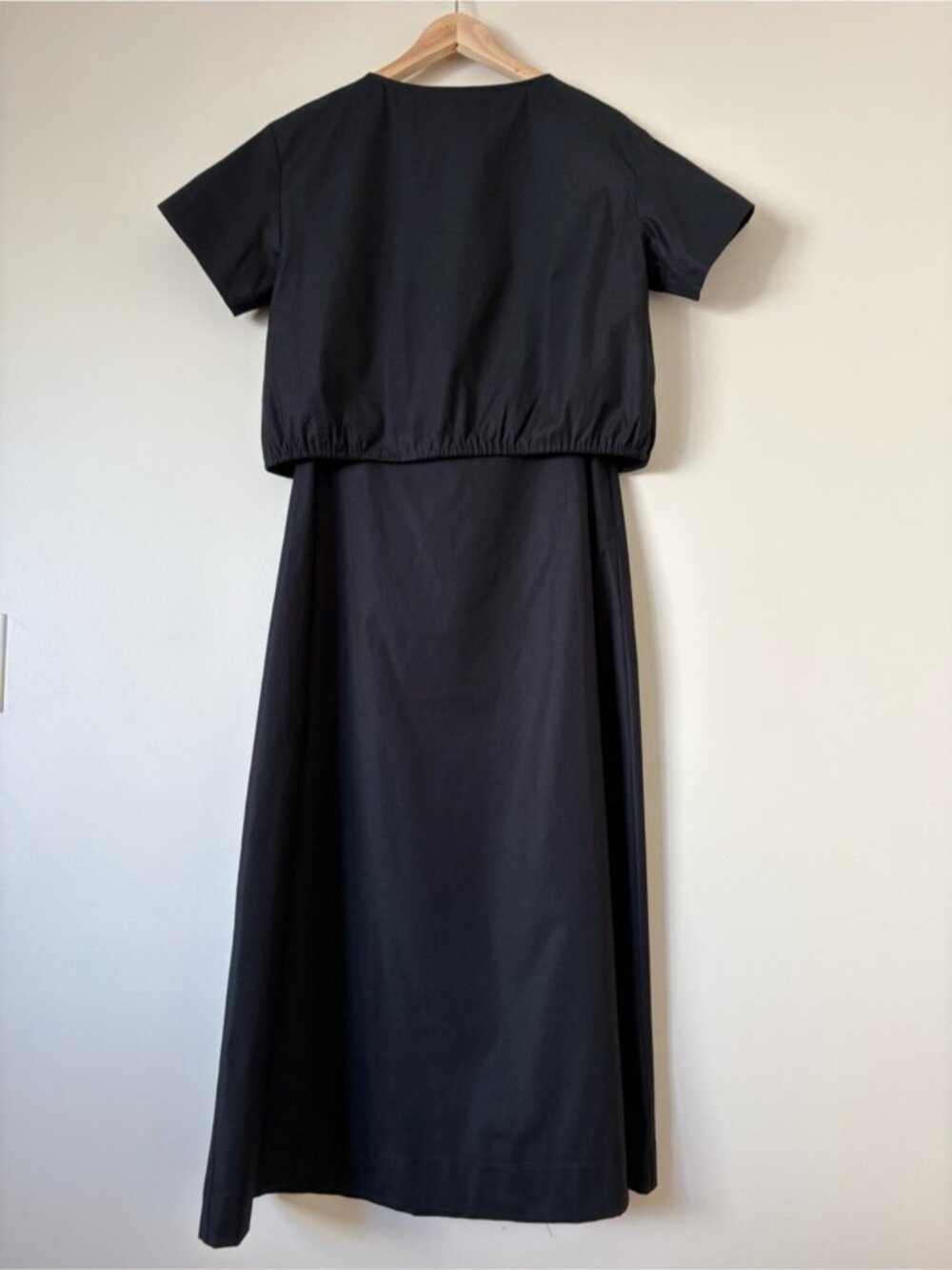 NEW Reformation Jordan Two Piece Short Sleeve Skirt Set Cotton Black | US 0 UK 4 - Picture 7 of 14
